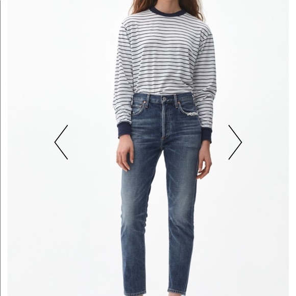 liya high rise classic fit in fade out